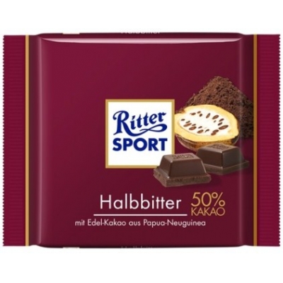 Ritter Sport Halbbitter Czeko.100g