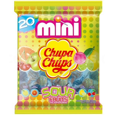 Chupa Chups Sour Mini Lizaki 20szt 120g