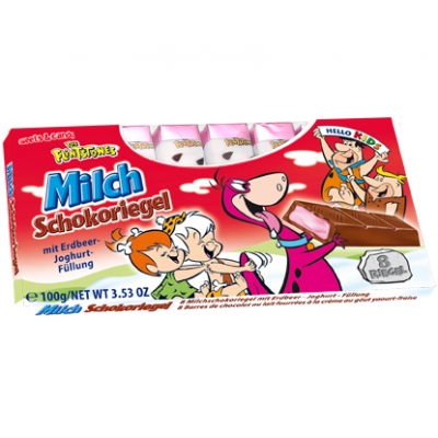 Flintstones Milch Schokoriegel Jogurt 100g/16