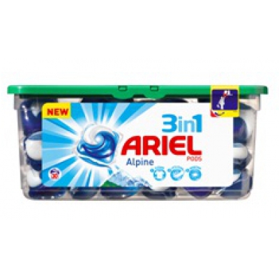 Ariel 3in1 Alipine Kapsułki 30p 864g