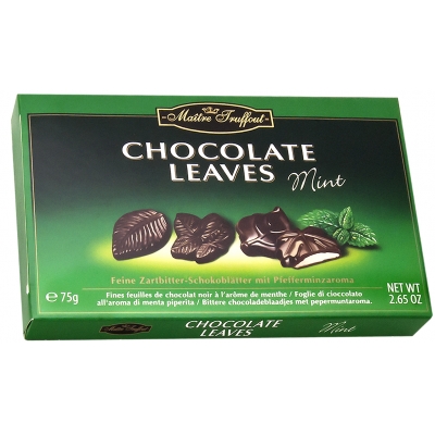 Maitre Chocolate Leaves Mint 75g